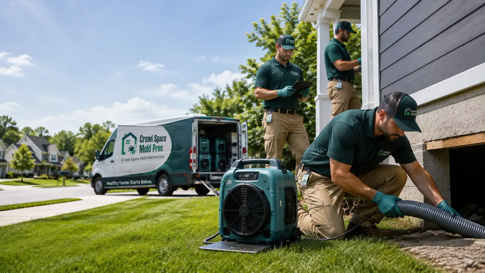 Crawl Space Mold Removal in Floyds Knobs, IN